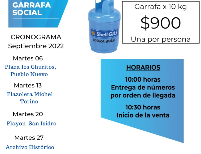 Conoce El Nuevo Cronograma De Garrafa Social Municipalidad De